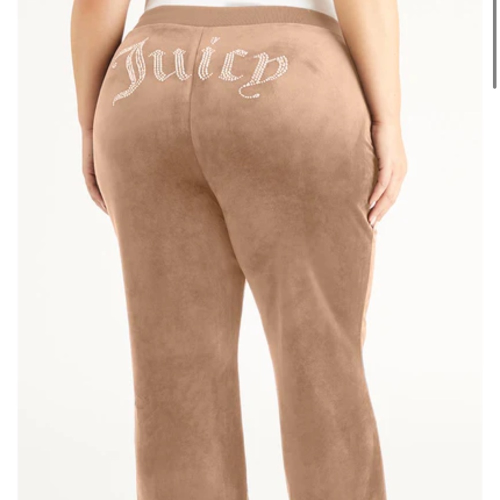 Tan(Color:Pewter) juicy couture tracksuit pants